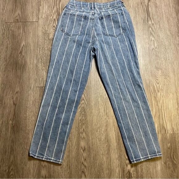 PacSun Blue and white striped Women's Mom Jeans size 25 - Picture 7 of 7